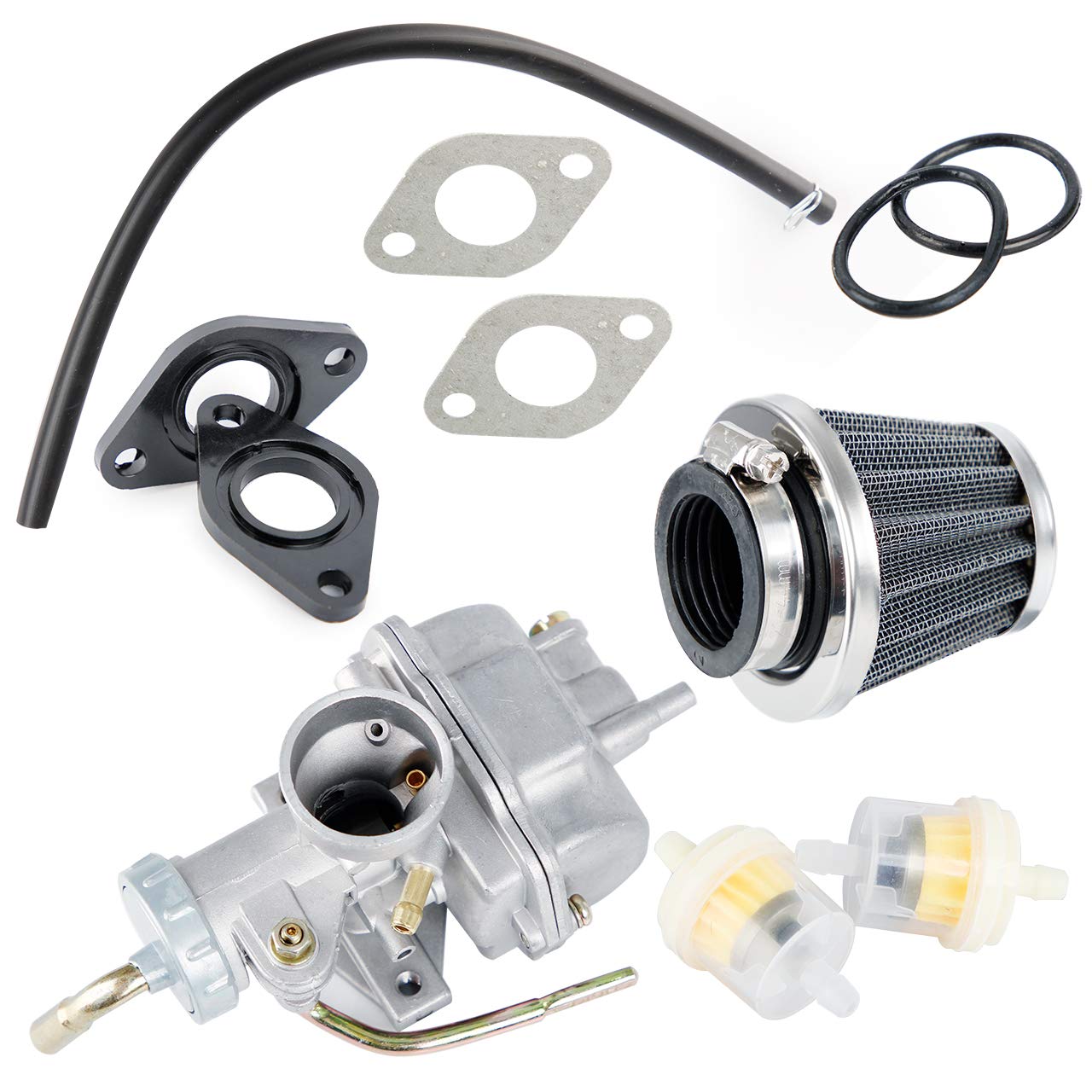 CarBole PZ20 Carburatore con Filtro del Carburante per 50cc 70cc 90cc 110cc 125cc 110B NST SunL ​​​​Quad cinese 4 tempi ATV 4 Ruote Go Kart Dirt Bike CRF50F XL75 CRF80F XR50R