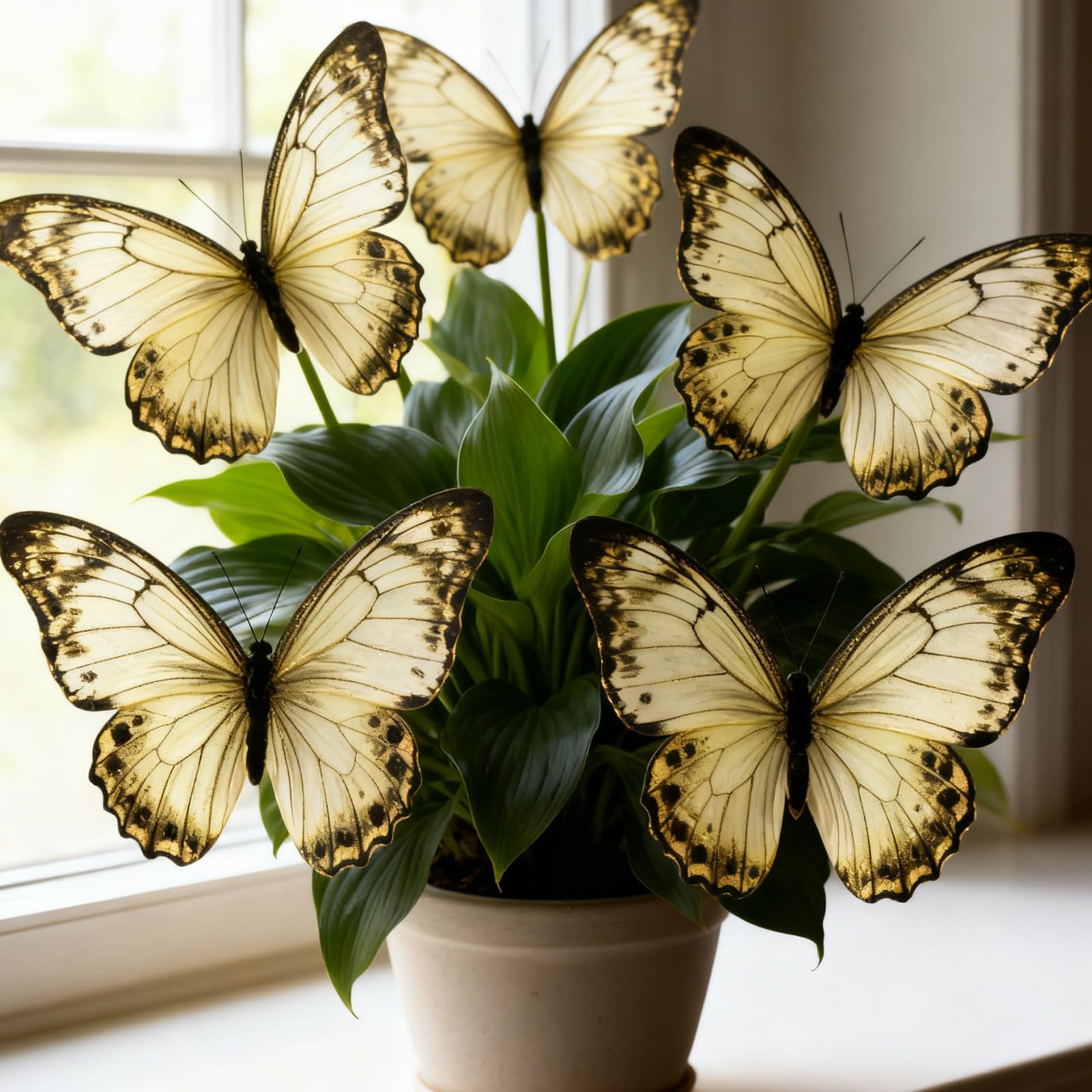 Magnificent Hosta Bulbs – Rare Perennial Butterfly Flowers, Summer Blooming, Garden Ornamental Plant Excellent Displays-15 Bulbs-E