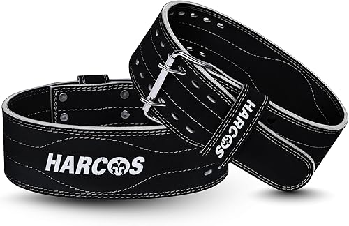 Cinturón de cuero genuino irrompible, no desgarrable de 0.315 in, cinturón de gimnasio pesado para hombres y mujeres, cinturón de entrenamiento para