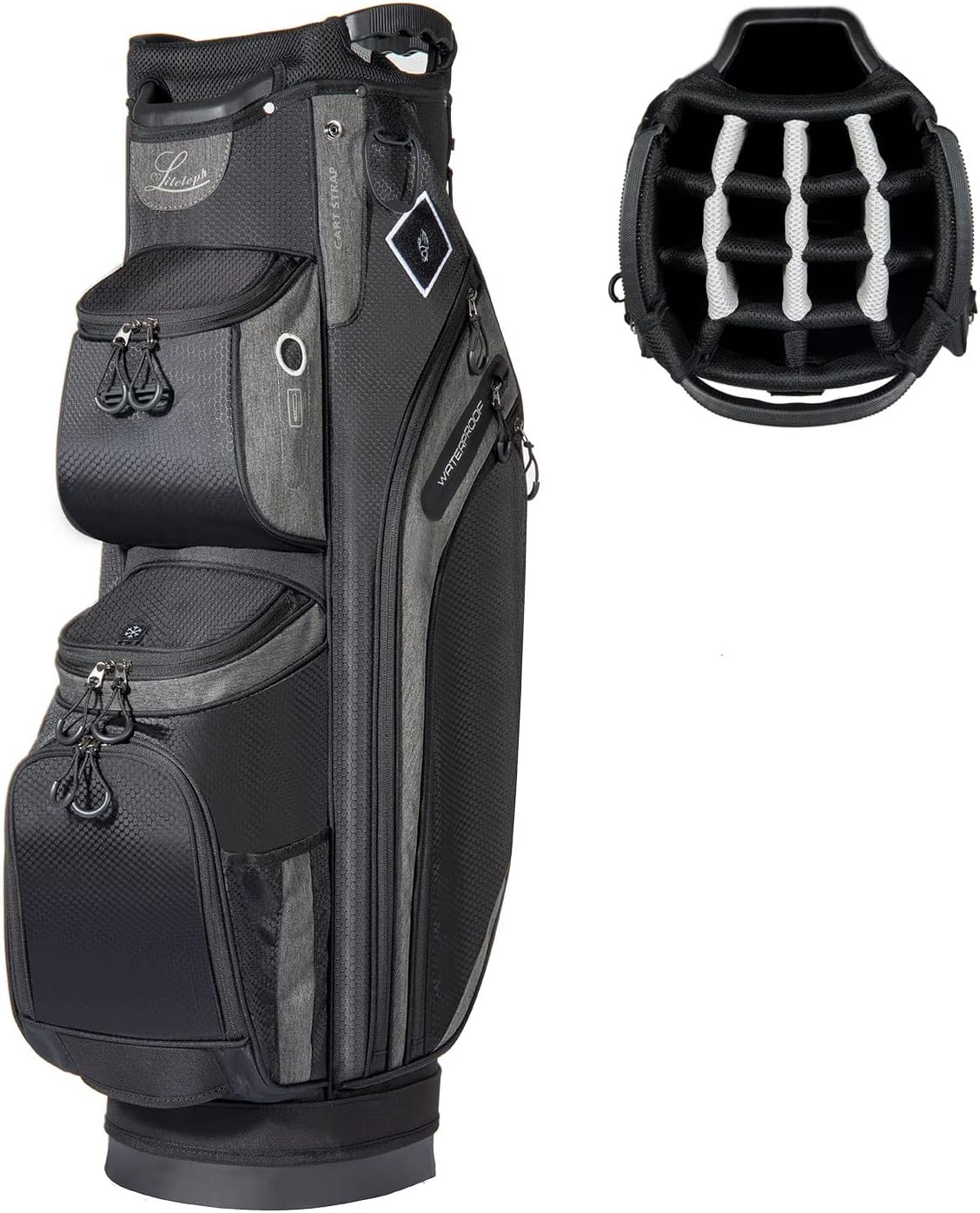 LITELEPH Golf Bags for Men Women Lightweight Cart Bag 14 Way Organizer