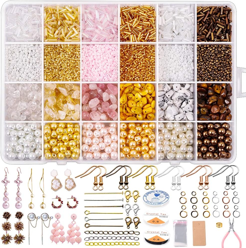 Crystals Beads for Jewelry Making Supplies Kit, Yholin