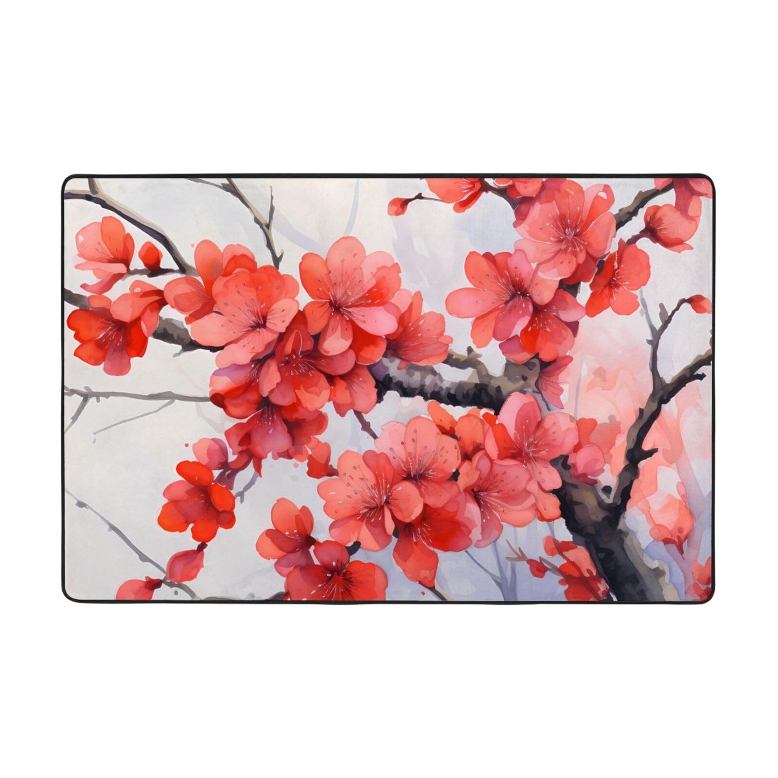 Tapis de chambre rouge prune pour créer un cocon doux