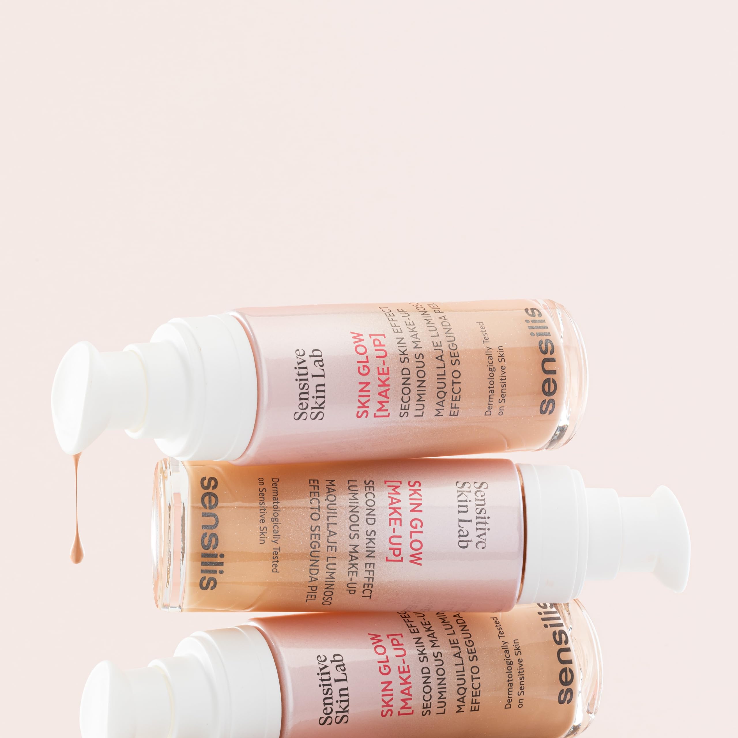 Sensilis Skin Glow Make Up - Base de Maquillaje Hidratante y Luminosa, Cobertura Ligera, Para Piel Apagada, Apto Para Piel Sensible 30 Ml - Tono 02 Beige