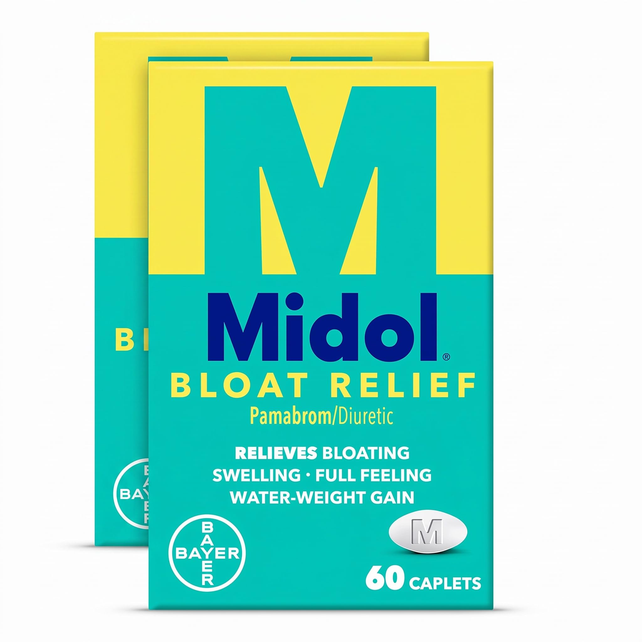 Midol Bloat Relief Caplets with Pamabrom, Relieve Bloating Symptoms Before and During Your Period, Provides Up to 6 Hours of Relief for Women, 60 Count — Amazon image 10