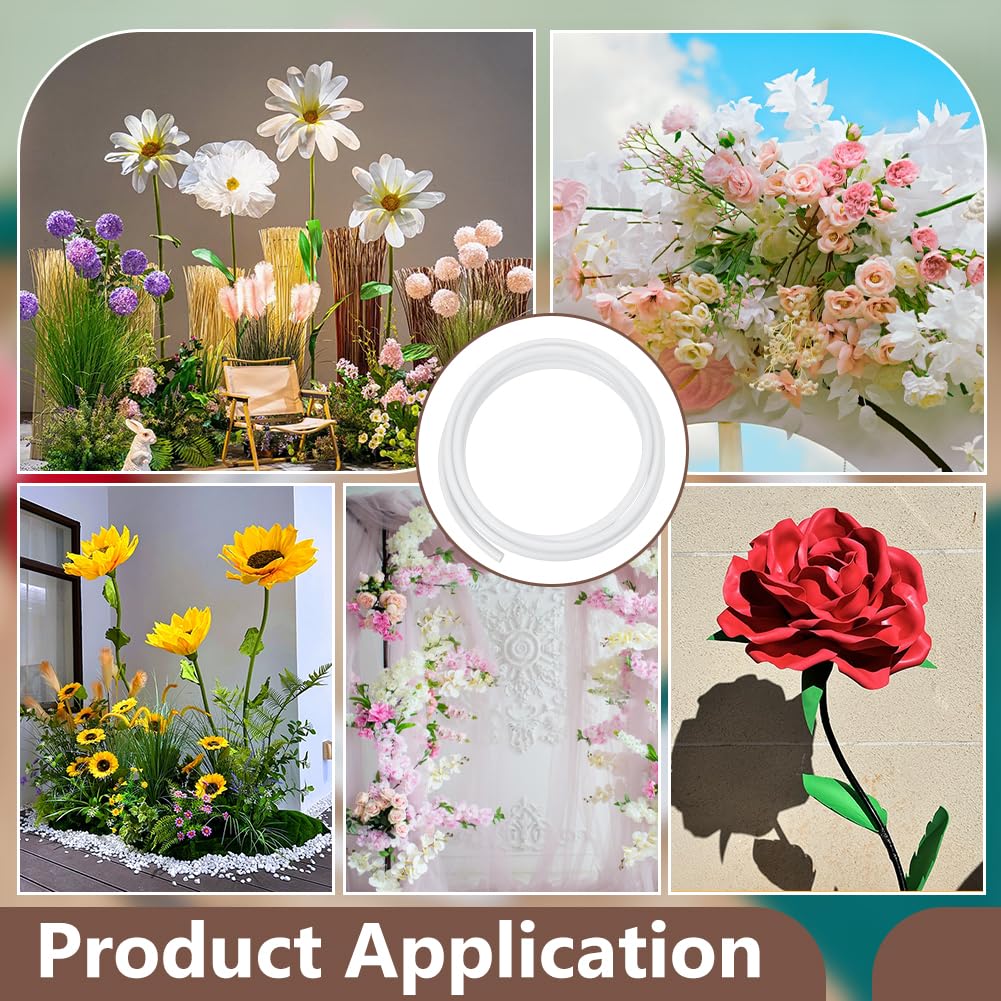 Tuyaux Flexibles Aluminium-plastique 16mm – Pour Tiges Fleurs Artificielles, Décoration Mariage DIY - 12