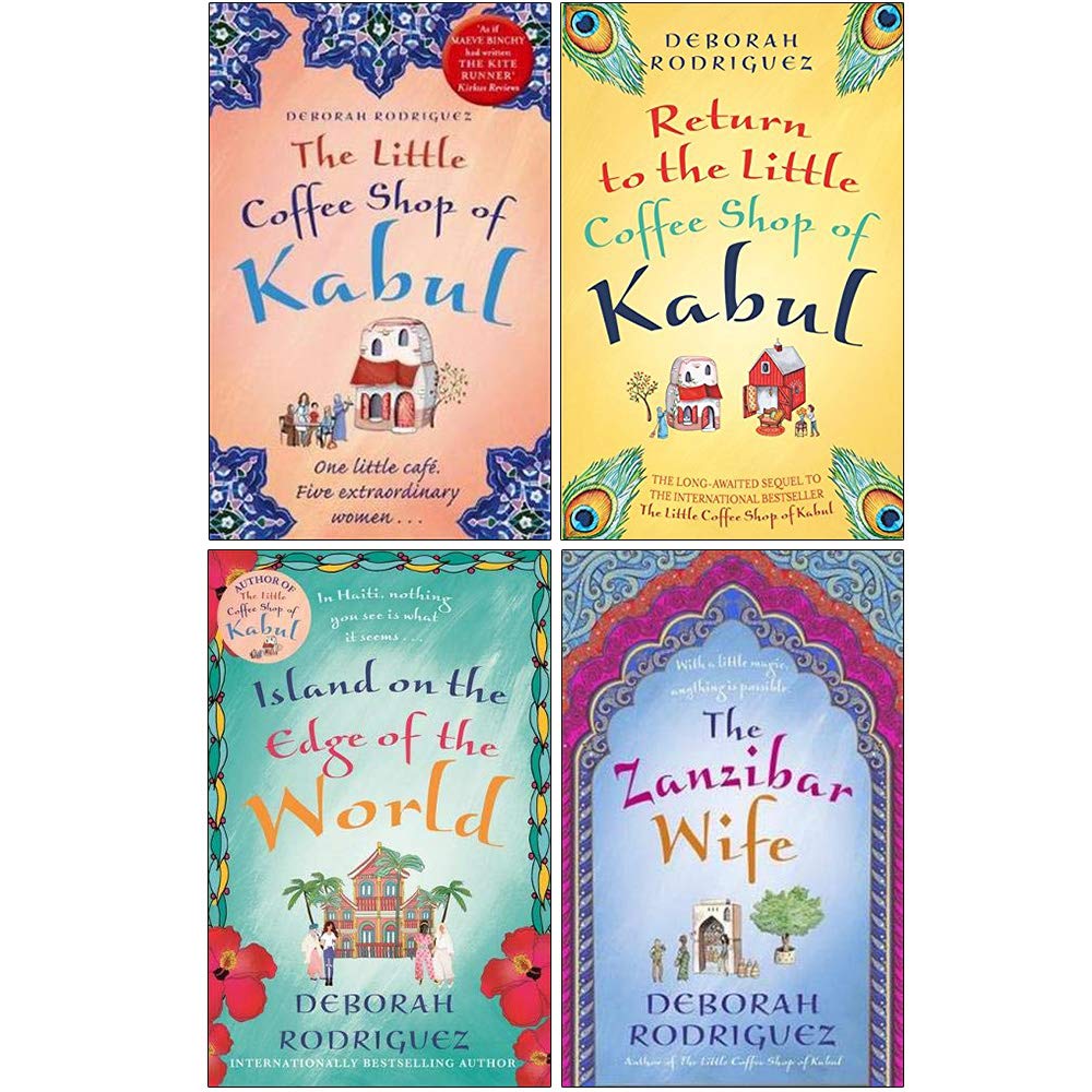 Sphere Deborah Rodriguez Collection 4 Books Set (The Little Coffee Shop of Kabul, Return to the Little Coffee Shop of Kabul, Island on the Edge of the World, The Zanzibar Wife) Paperback – 1 January 2021