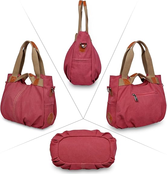 Handtassen voor dames, LOSMILE Dames Schoudertassen Canvas Weekend Overnachting Handbagage Tote Bag Weekendtassen (Blauw Handtassen voor dames, LOSMILE Dames Schoudertassen Canvas Weekend Overnachting Handbagage Tote Bag Weekendtassen (Blauw