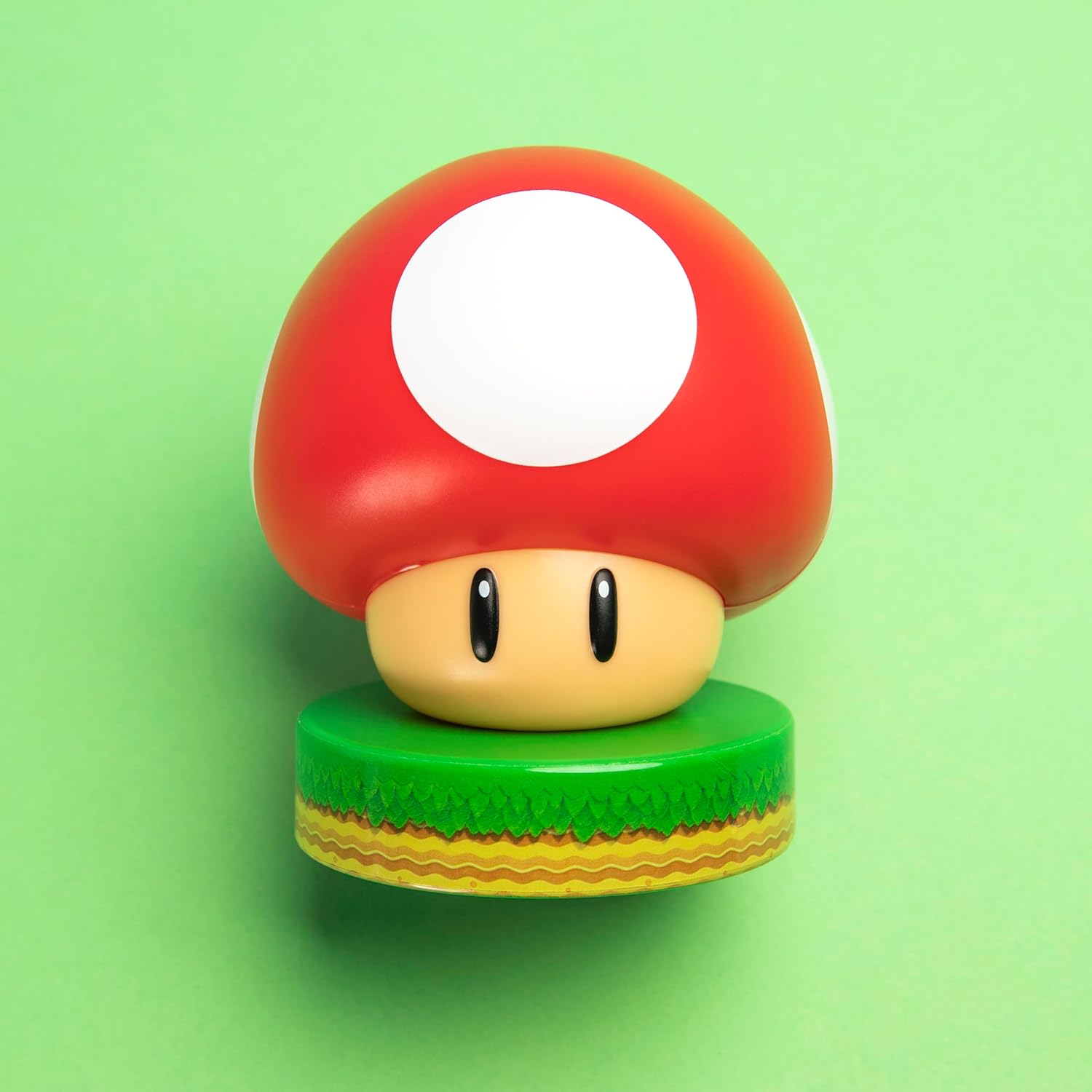 Paladone Super Mario Bros. Mushroom 3D Night Light, showing the base