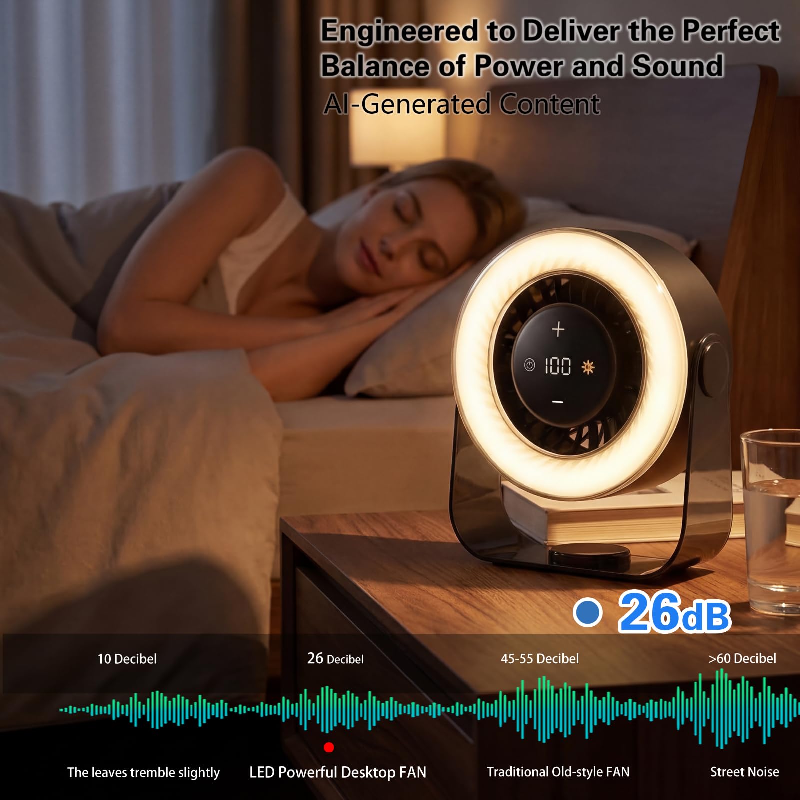 Mini ventilatore portatile, portatile, elettrico, ricaricabile tramite USB, circolatore d'aria da scrivania, ventilatore personale per il raffreddamento di interni, casa, dormitorio, ufficio