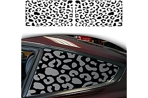 Matte Black Leopard Cheetah Decal For SUV Trucks