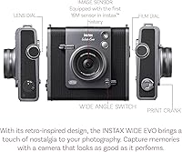 Vista 3 de Fujifilm Instax Wide Evo - Cámara híbrida de película instantánea con película instantánea Fuji Instax Wide y paño de limpieza de microfibra