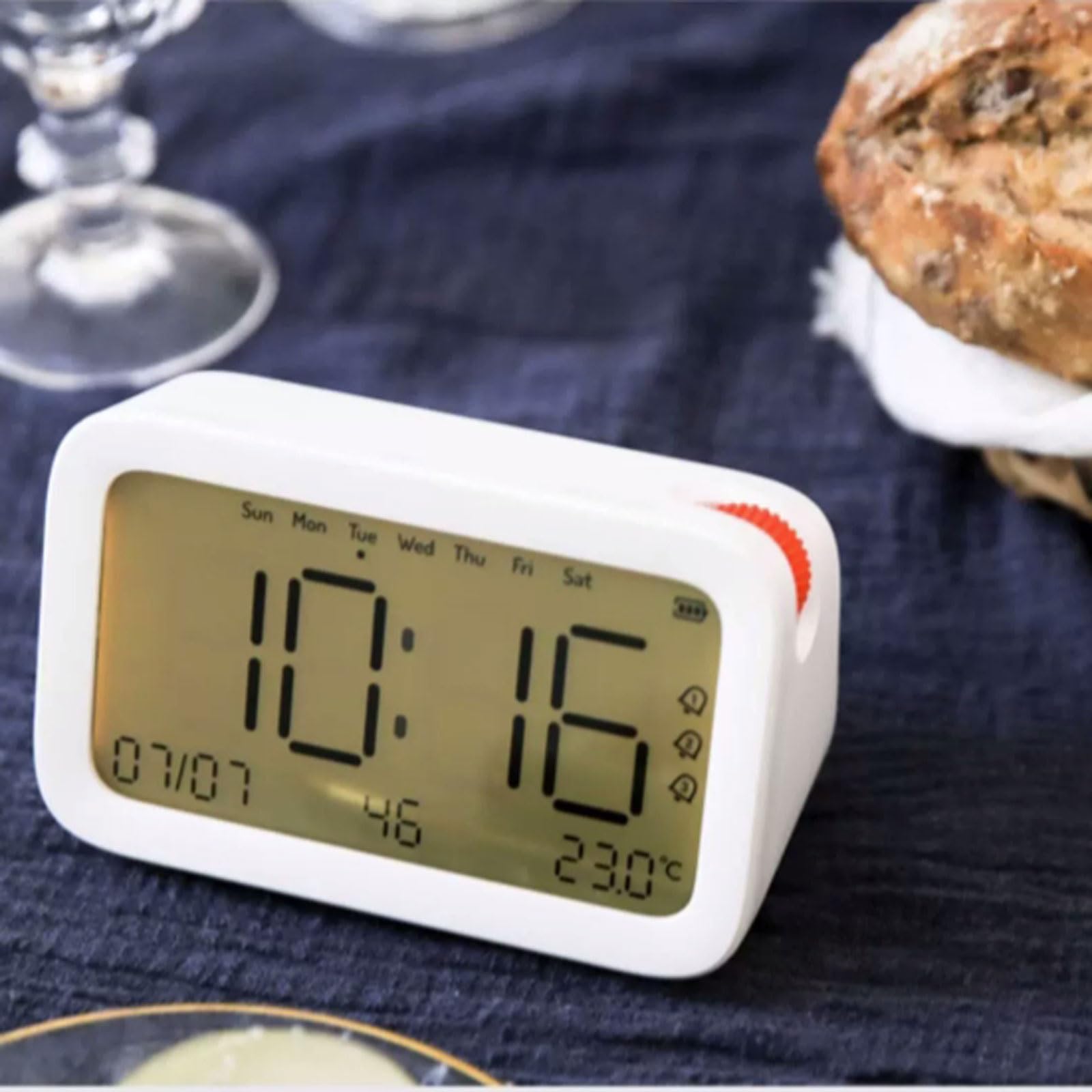 Administrador de tiempo, Temporizador visual recargable con despertador y luz nocturna, cuenta atrás de 99 minutos, temporizador de cocina, herramienta de gestión del tiempo for estudiantes, temporiza