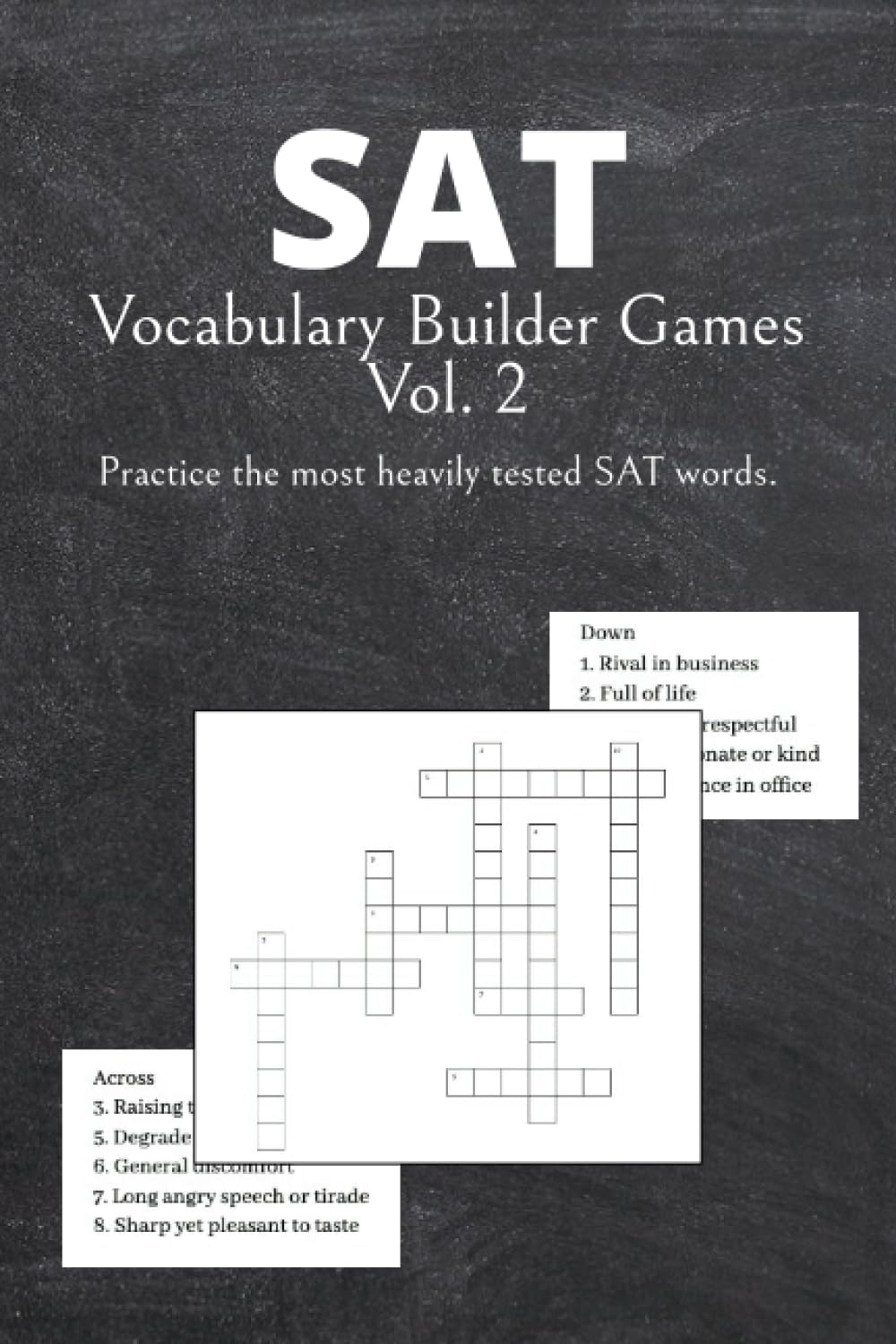 SAT Vocabulary Builder Games Vol. 2: SAT Prep Essentials, Crossword Puzzles