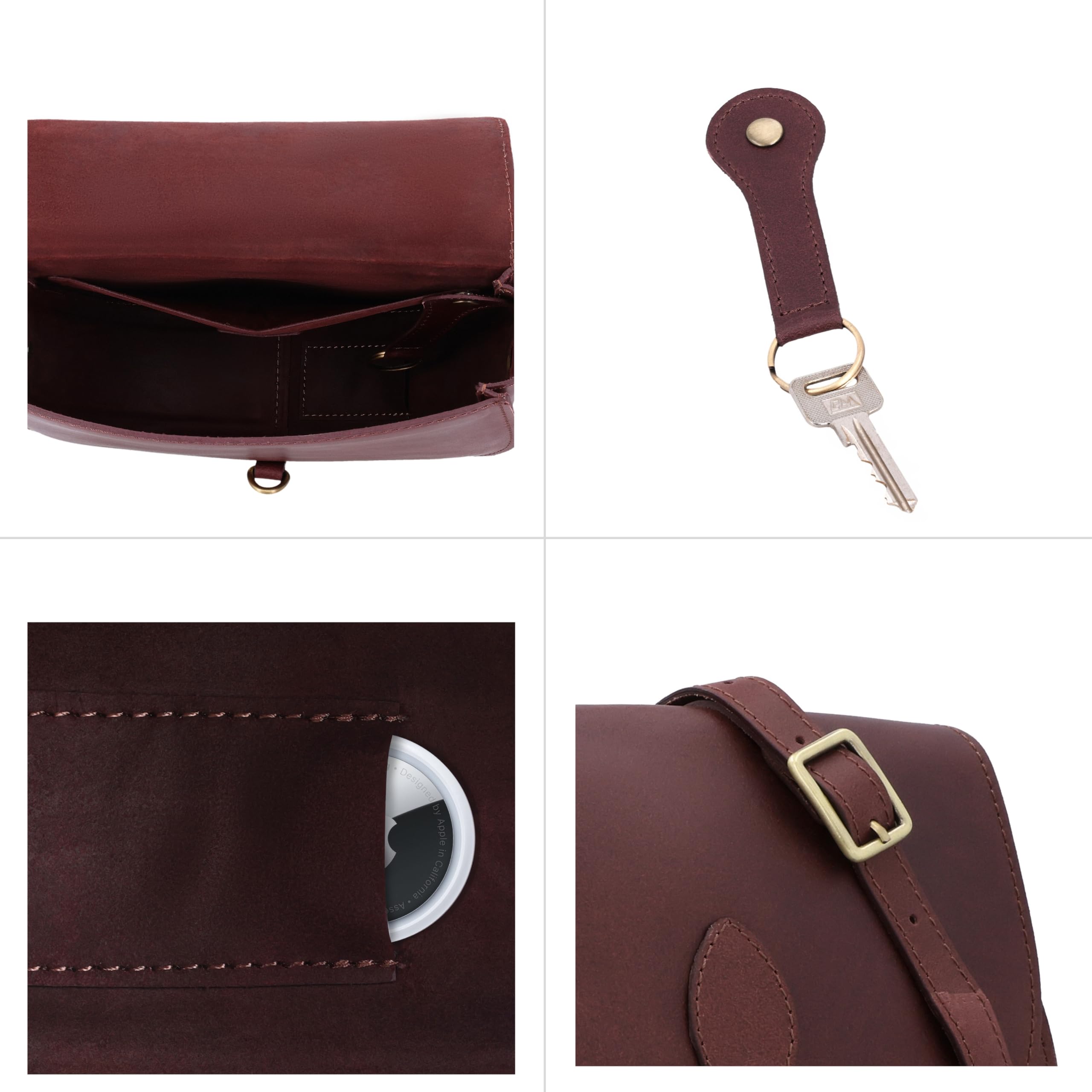 Gusti Spall Borse Ladies Leather - Wiebke Spalla Borsa Pulnica Borsa da Sera Small Borsa Crossbody Guila Rossa