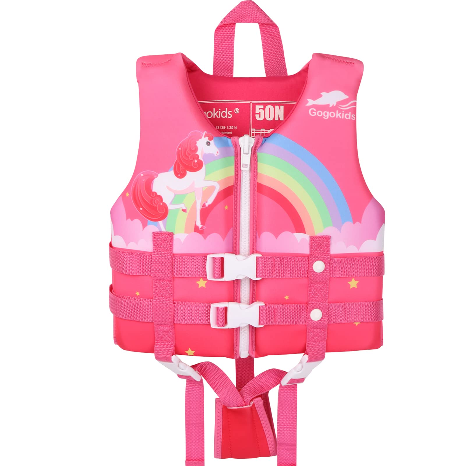 Gogokids Chaleco Flotador para Niños Bebe Chaleco de Natación de Neopreno - Chaleco para Nadar Chaleco Piscina Chaleco Kayak Traje de Baño para 11-35 kg 1-9 años Niños Niñas