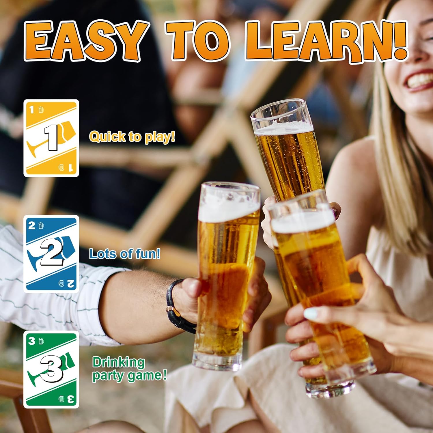 Broytain WHODRINK Drinking Card Games for Adults, Party Card Game for Groups, Bachelorette Party Games, Couples Drinking Game for Date Night, Girls Night Party Game, 136 Cards, Age 21+