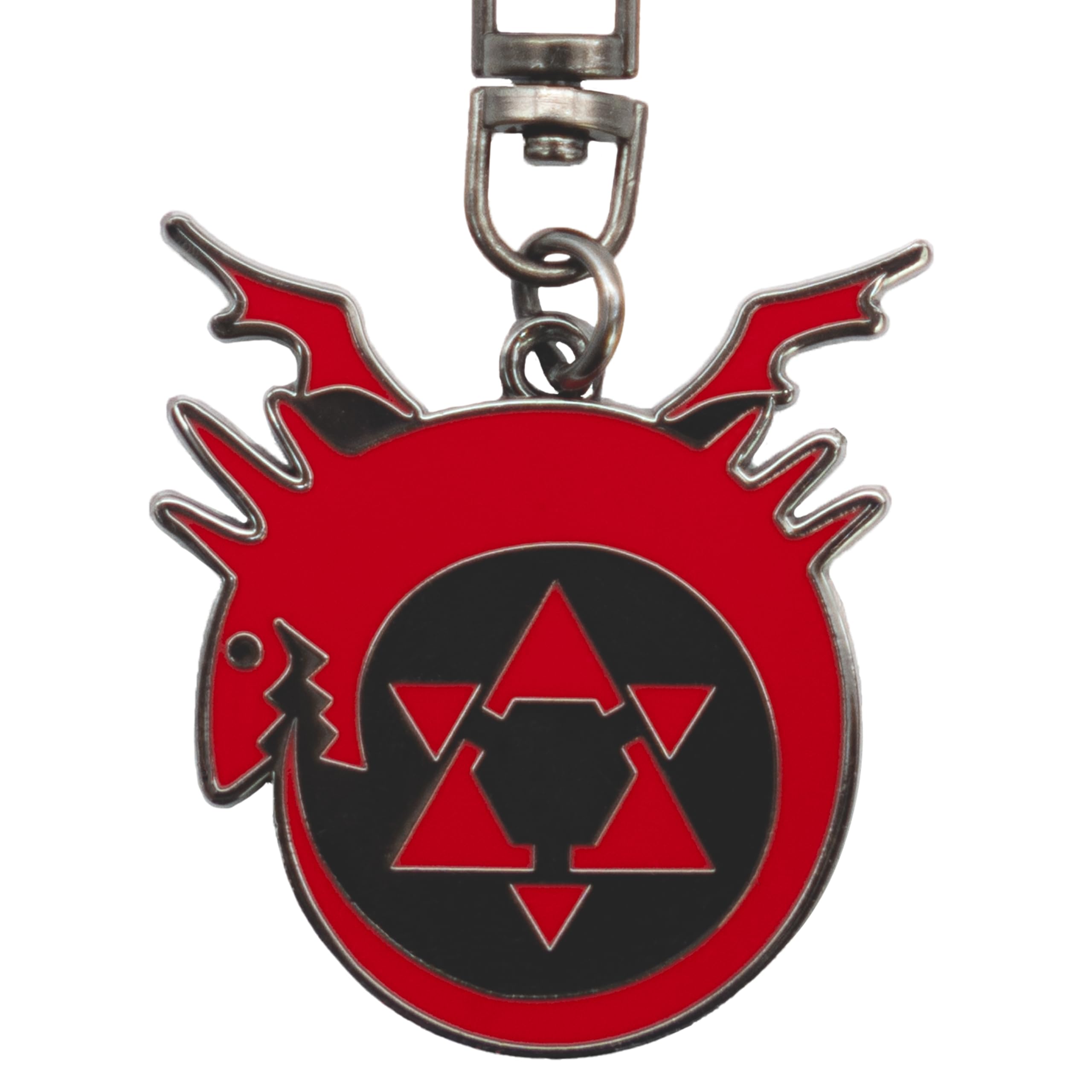 ABYSTYLE - FULLMETAL ALCHEMIST Keychain Ouroboros, Red, S
