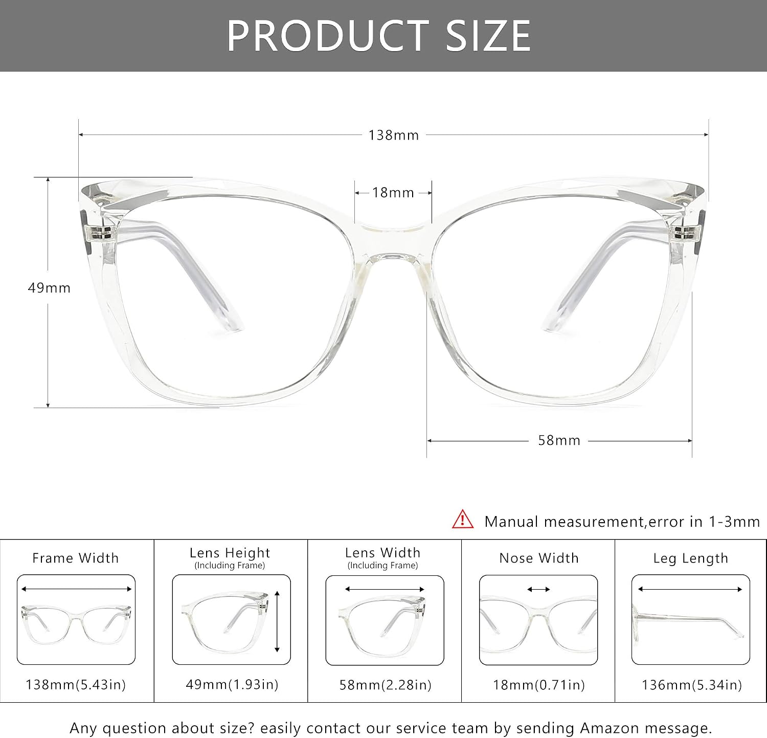 SUNGAIT Fashion Blue Light Blocking Glasses