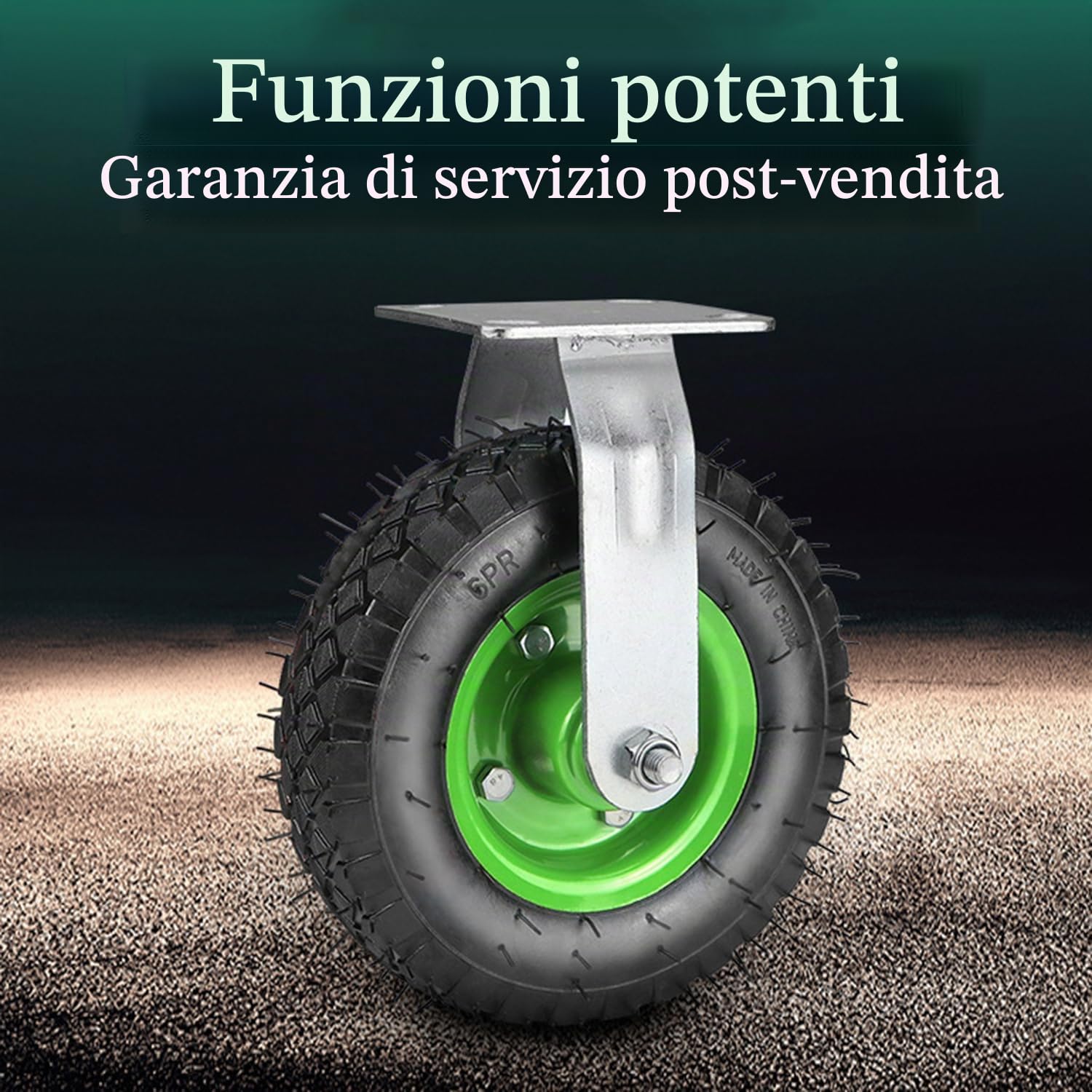 Ruote Per Carrello Carichi Pesanti,215 mm Per Carichi Pesanti,Per Il Trasporto Pesanti,Set Di 4 Ruote Piroettanti,Capacità 1000kg,Adatte Per Carrelli e Trasportatori