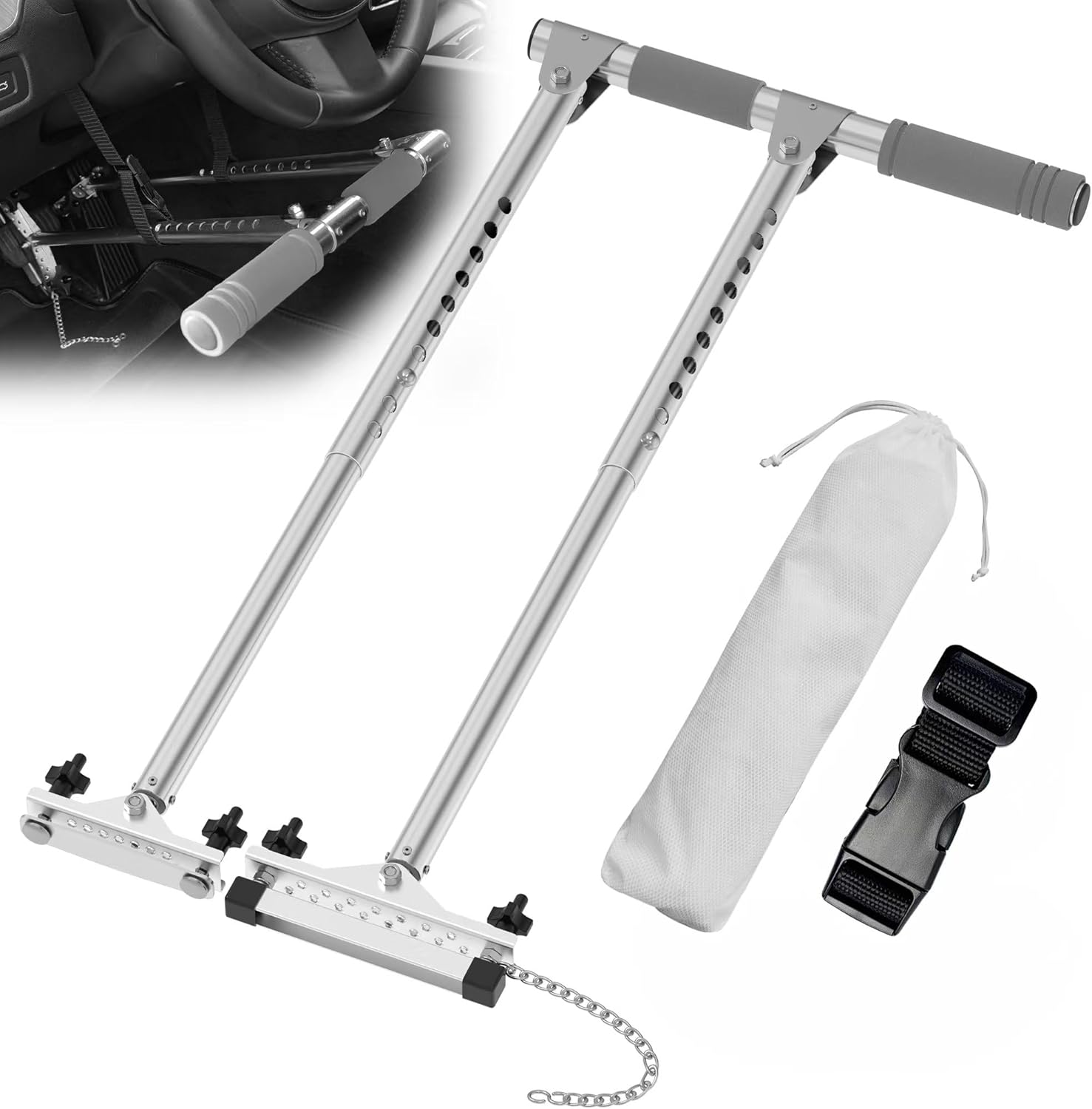Car hand controls device for disabled drivers