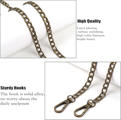 Miniatura 3 de Cadena de repuesto para bolso, paquete de 8 unidades, cadena, bolso de hombro, cadena, bolso de mano, cadena de hombro, cadena para bolso cruzado de