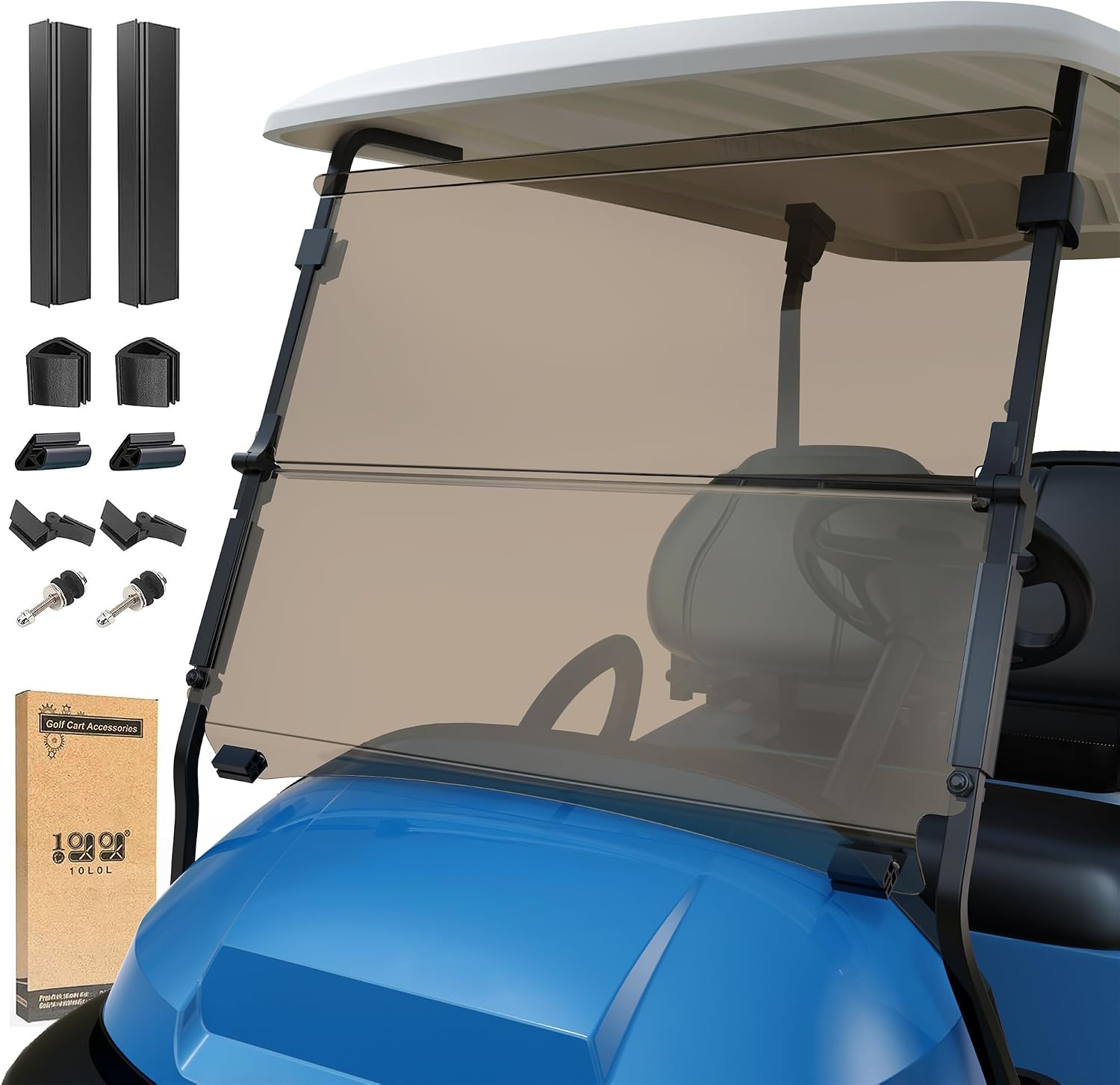 10L0L Golf Cart Windshield for Club Car Precedent/Tempo/Onward 2004-Up 5MM