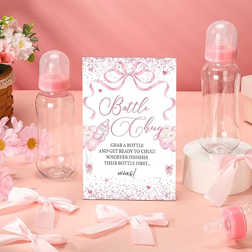 Vista 127 de TrelaCo Cool Baby Shower Games - Juego de regalo con temática de abejas y 12 biberones para baby shower, para juegos de abejas de panal, revelación