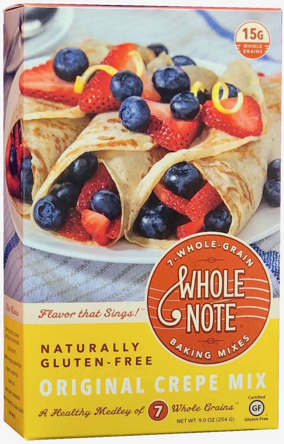 Whole Note Crepe Mix, 7-Whole-Grain and Naturally Gluten-Free (Single Package)