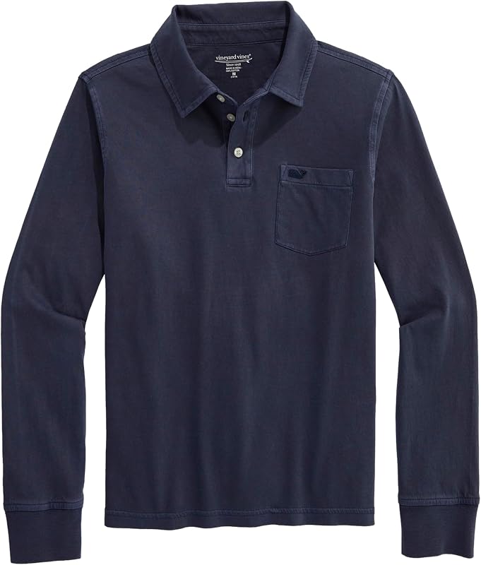 Boys' Boys Surf Long-Sleeve Garment-dye Polo