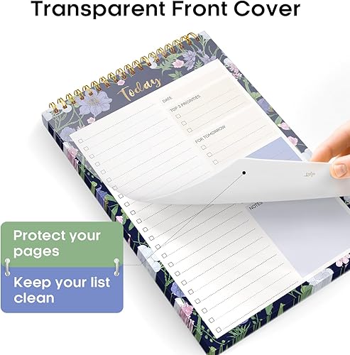 Miniatura 148 de Taja Bloc de notas de lista de tareas pendientes para el trabajo con 52 hojas, 9.8 x 6.5 pulgadas, planificador diario sin fecha, perfecto