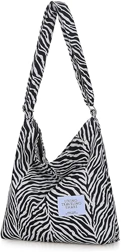 Covelin - Bolsa de hombro informal de lona para mujer, estilo bohemio y retro, bolsa de mano, bolso cruzado, tamaño grande