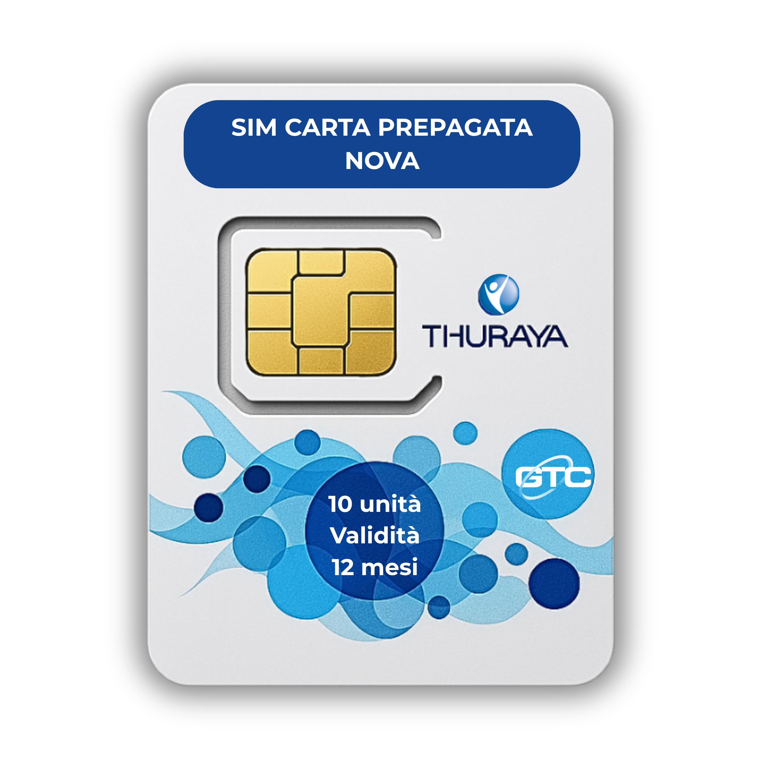 OSAT Thuraya Teléfono Satelital | Tarjeta SIM NOVA con 10 Unidades | Servicio Satelital Prepago | Conexión Fiable para Áreas Remotos | Compatible con Dispositivos Thuraya