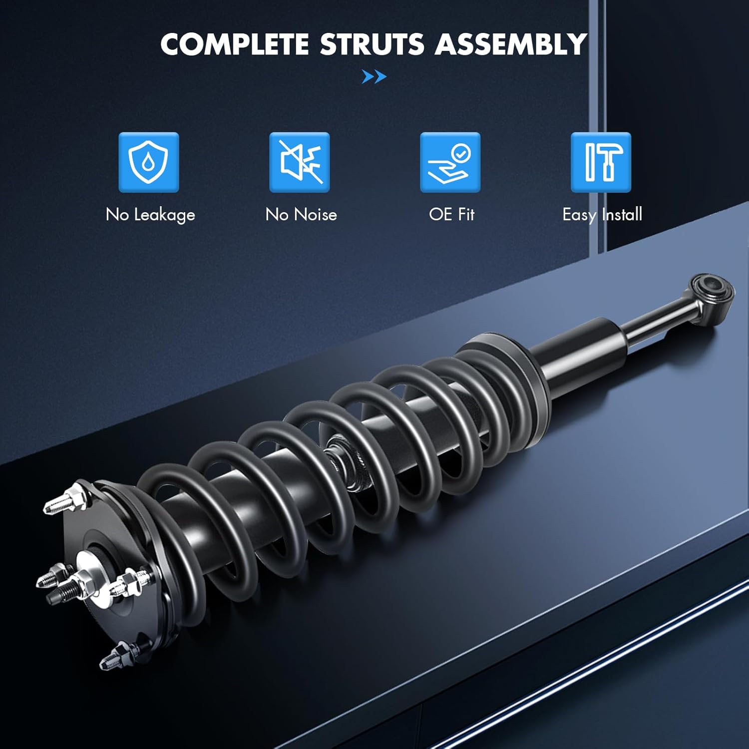 ASAPE Complete Struts Front A Pair Fit for 2007-2020 for Toyota Tundra 4WD Quick-Strut Complete Strut Assembly Coil Spring Replace OE 171119L 171119R