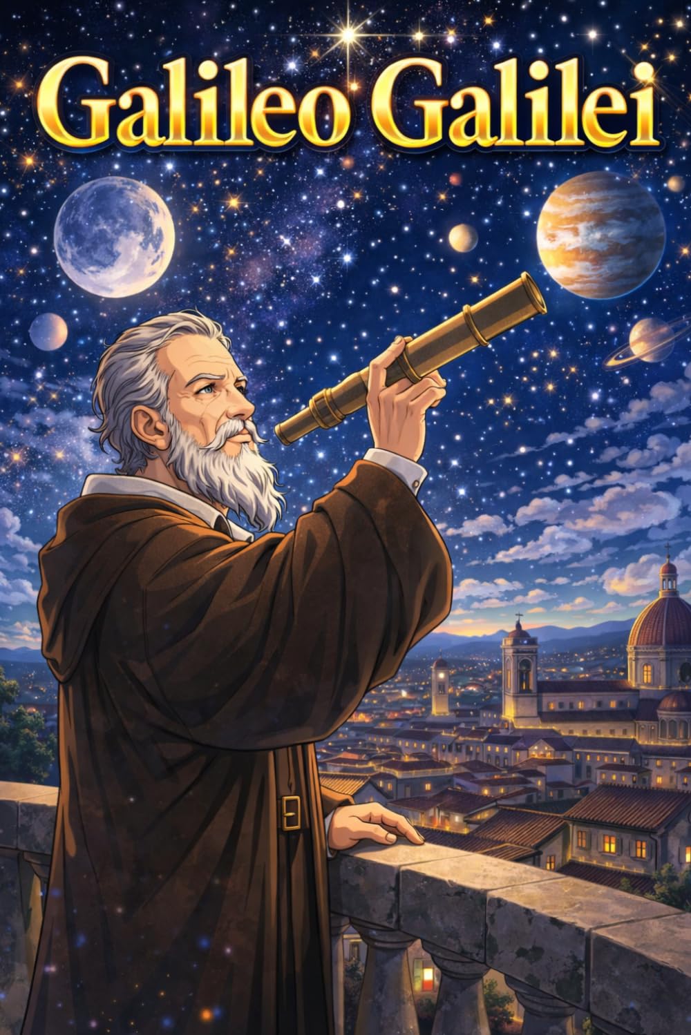 Galileo Galilei: Astronomy Science Telescope Discovery Universe Exploration Biography (Icons of History Manga)