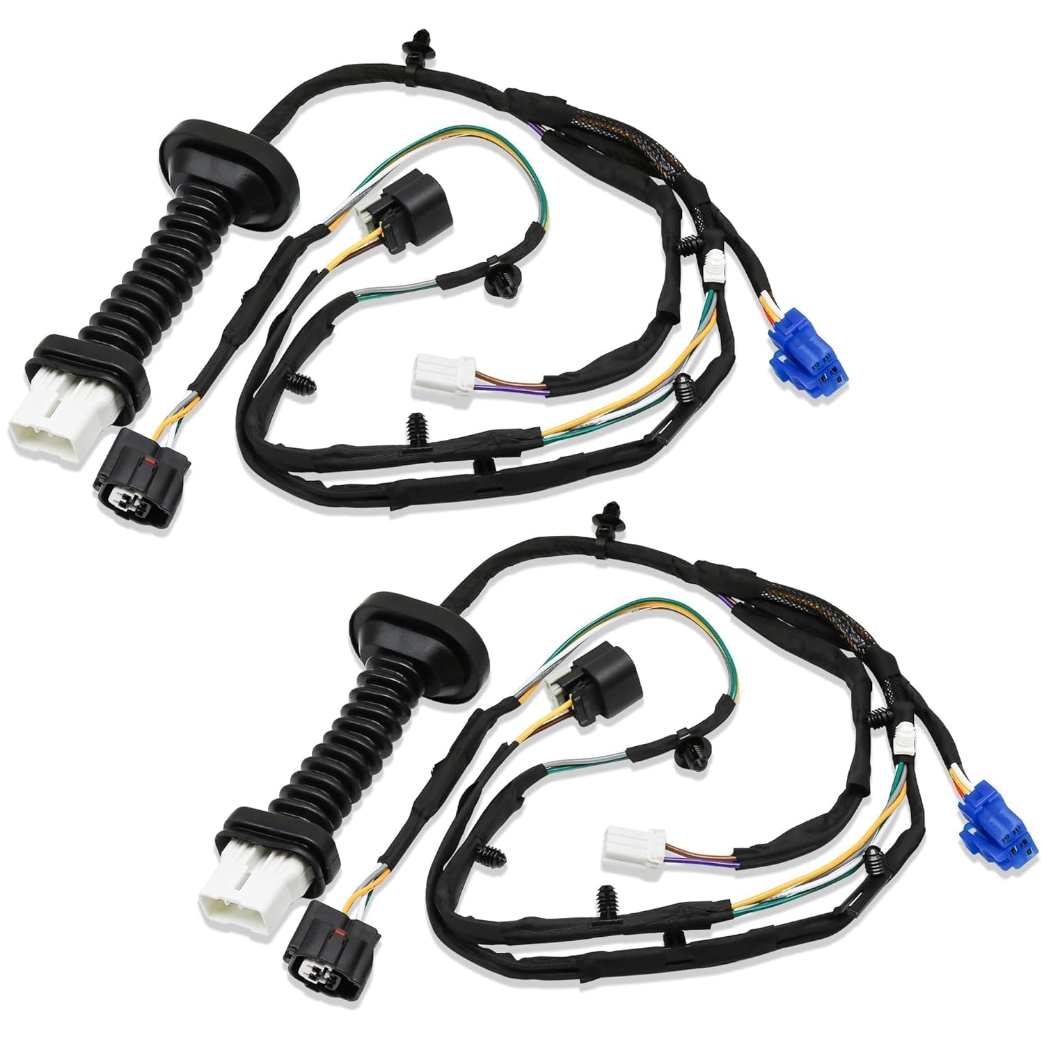645-506 Rear Door Harness with Connectors Wiring Harness Fit for 2004-2010 Dodge Ram 1500 2500 3500 4500 5500 Replaces 56051931AB 56051694AA (2PCS)
