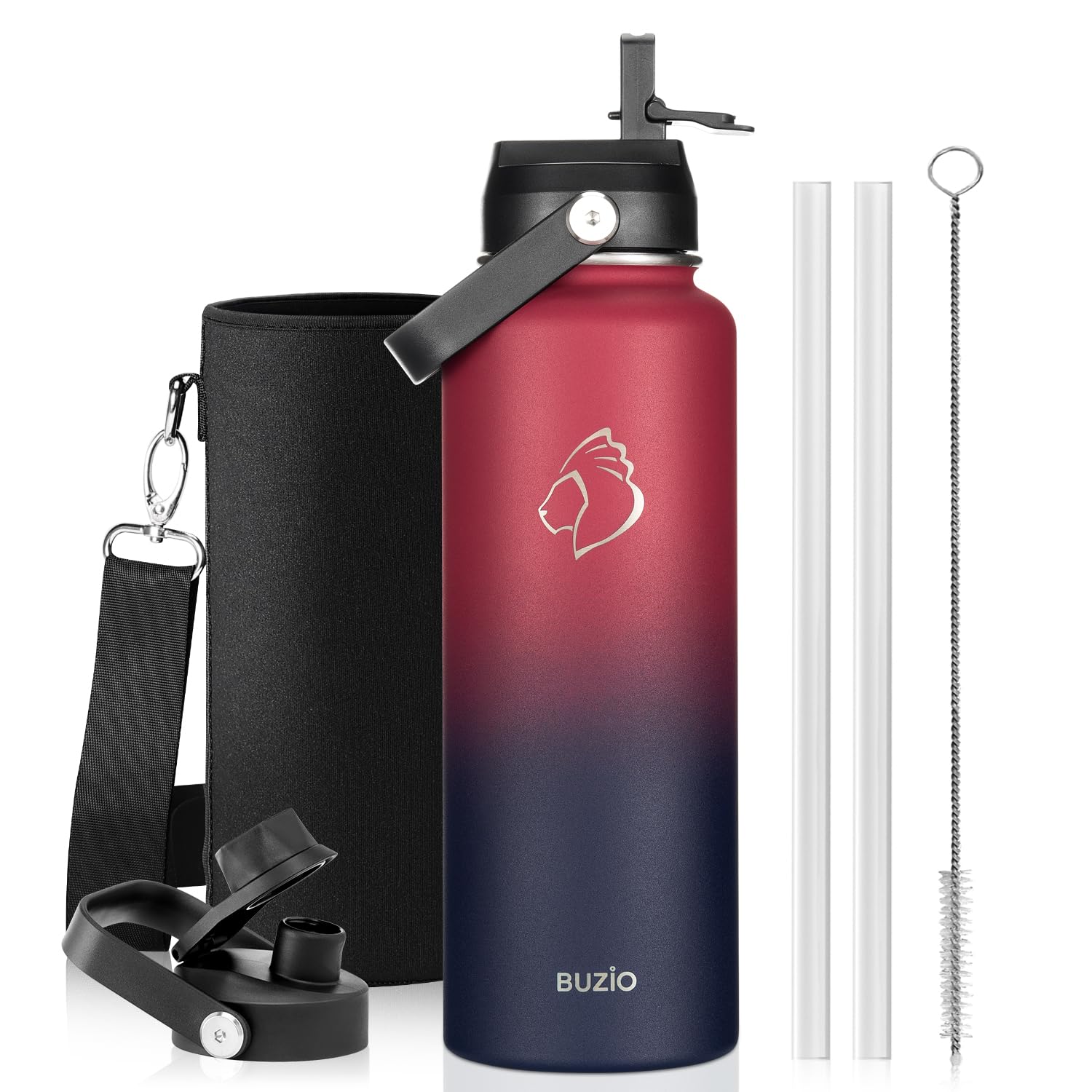 BUZIO 40oz Insulated Water Bottle