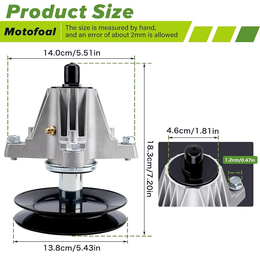 Amazon.com : 618P09236 Spindle Compatible with Cub Cadet XT1