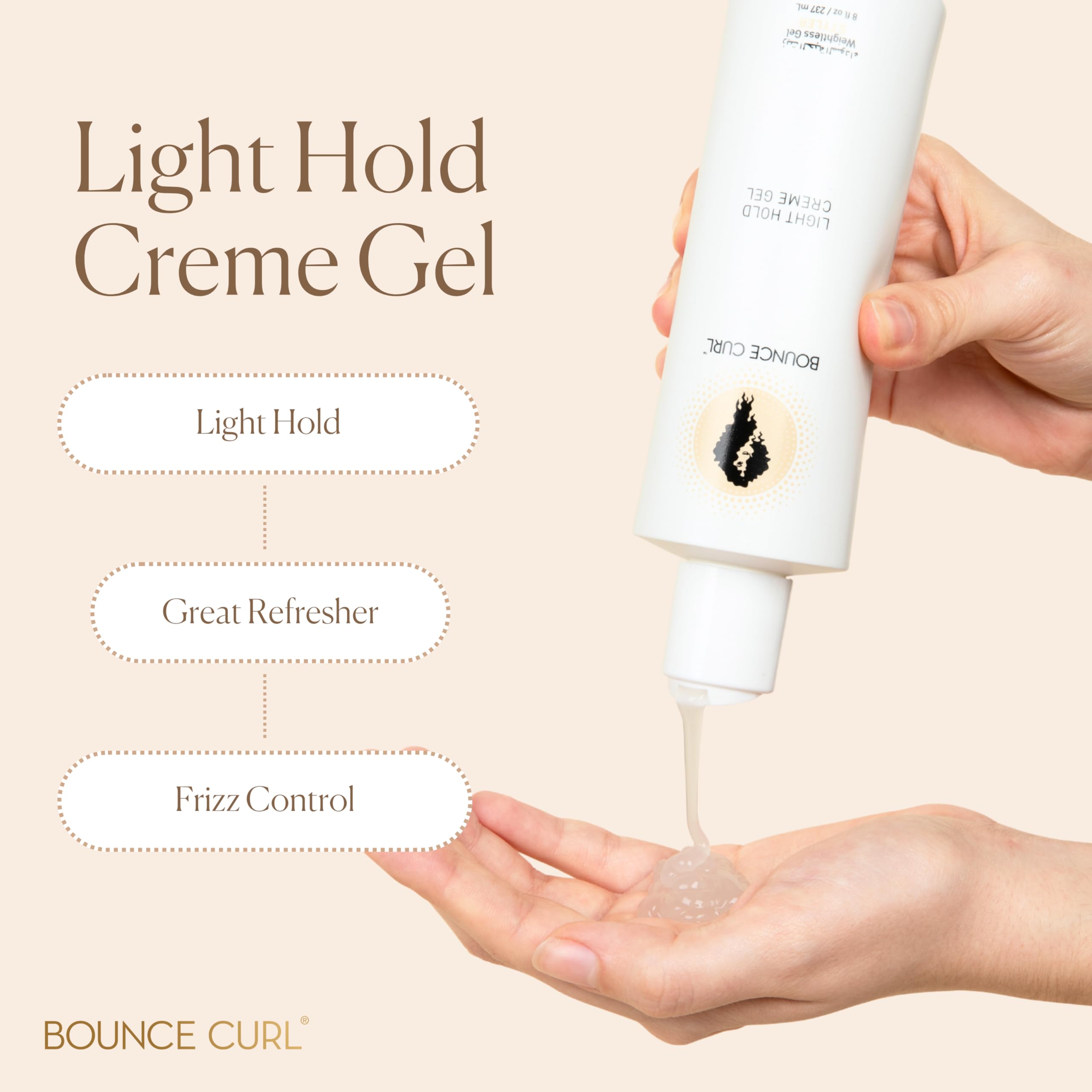 Bounce Curl Light Hold Creme Gel for All Curl Types