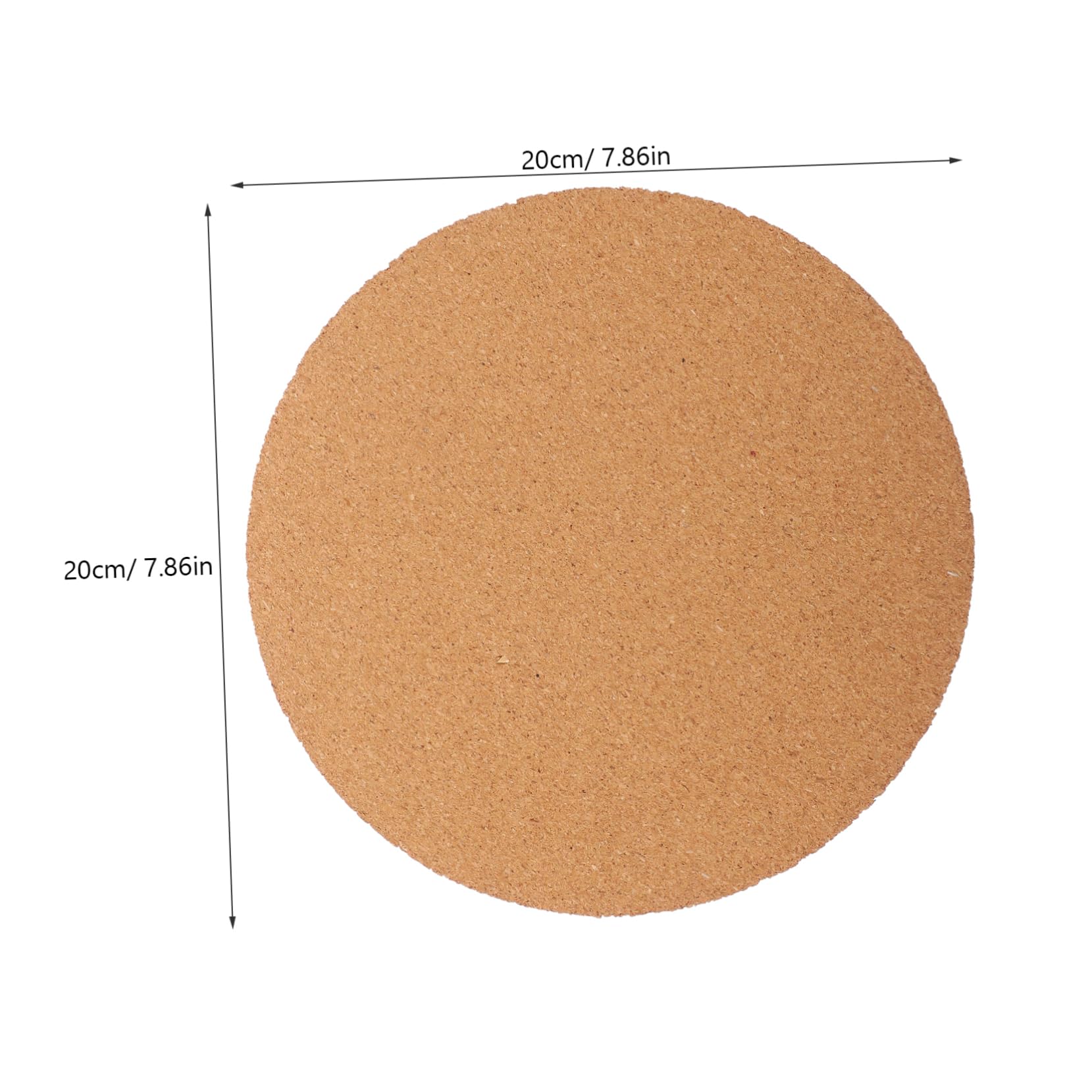 BESPORTBLE Round Cork Pads for Plants 5 Pack Cork Plant Coasters Garden Planter Mats