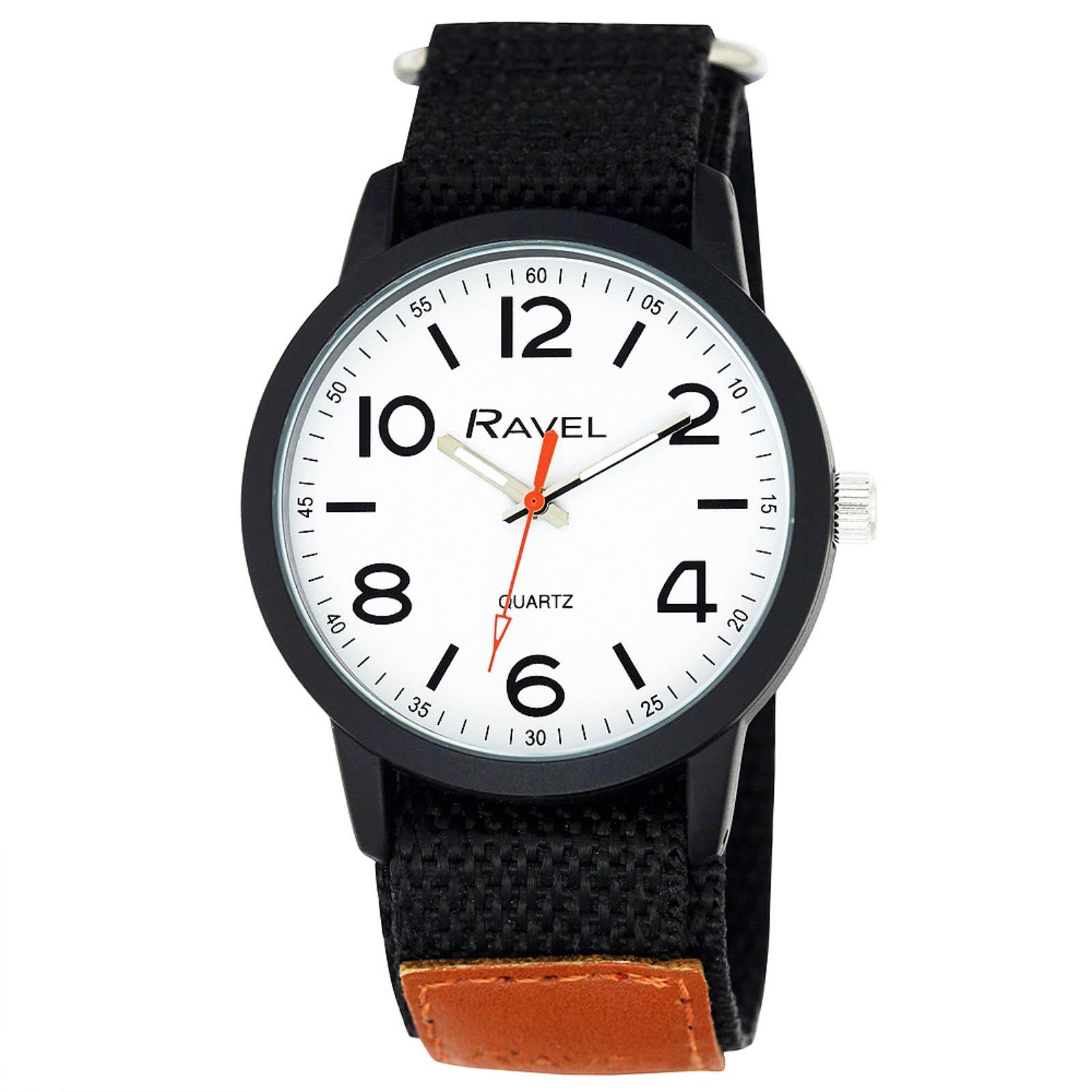 Men's Modern Workwear Watch with Easy-Fasten Strap