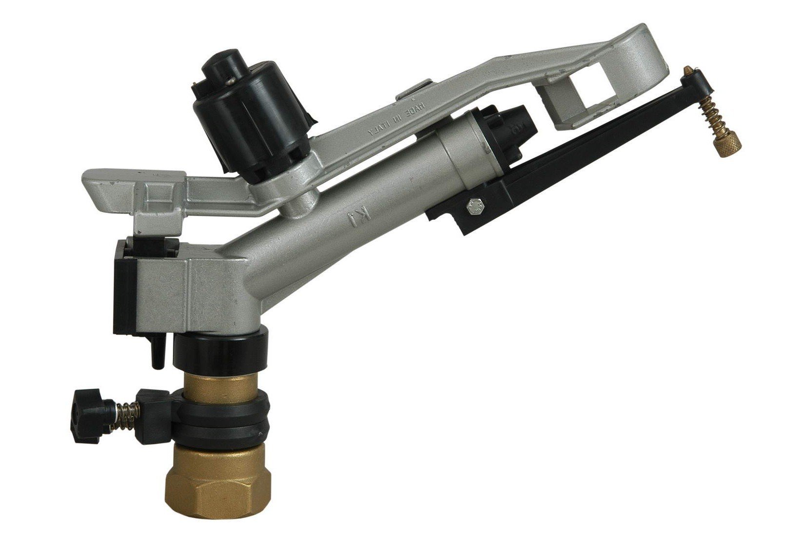 'Canon d'arrosage longue portée K1 1 1/4 "| Angle d'arrosage réglable | portée 15,5 à 23,5 MTS | pression de travail 1,5 à 4 bar | raccordement 1 1/4 femelle | fabriqué en métal