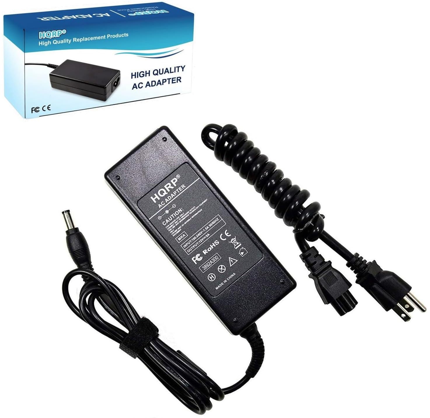 HQRP AC Adapter/Power Supply Cord Compatible with Boss Roland PSB-7U PSB7U PSB-3U PSB3U ACG-120 ACG120 ASA-120 ASA120 Replacement