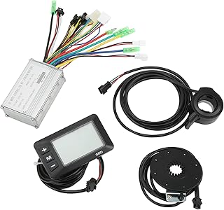 Wakects E-Bike Brushless Motor Controller 36V / 48V 250W / 350W 15A Electric Bike Conversion Motor Controller Kit with LCDGD01 Panel for Electric bike Scooter
