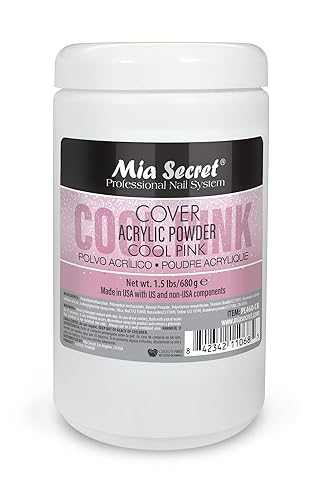 Mia Secret Cubierta acrílica en polvo rosa frío, 1.5 libras.