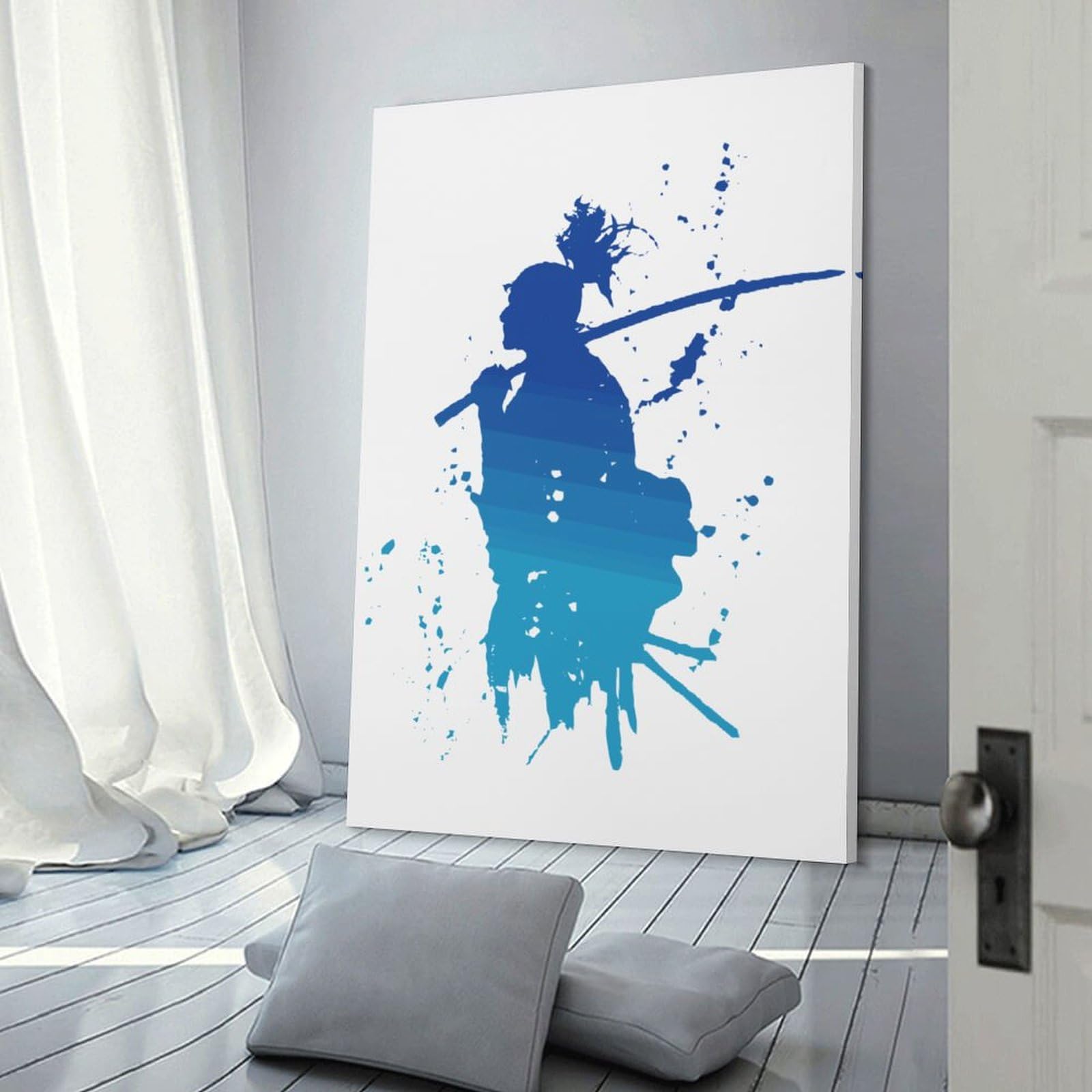 Amazon.co.jp: 壁掛け絵画 和風 武士 超カッコいい 最強 侍 剣道 壁の 