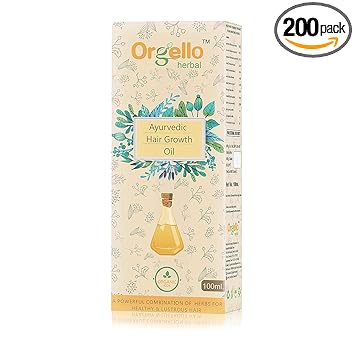 Orgello Herbal Ayurvedic Hair Oil for Men/Women Hair Growth - 100ml. (Herbal Hair Oil)