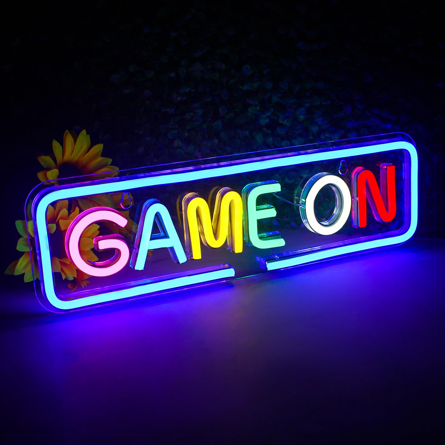 Insegna Al Neon A Forma Di Pallone Da Calcio Per Ragazze | Luci LED Da Camera Da Letto USB Con Catena E Ganci - Regalo Originale Per Appassionate Di Sport
