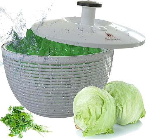 Miniatura 2 de Brieftons Spinner de ensalada (6.2 cuartos de galón) y espiralizador Brieftons de 7 cuchillas