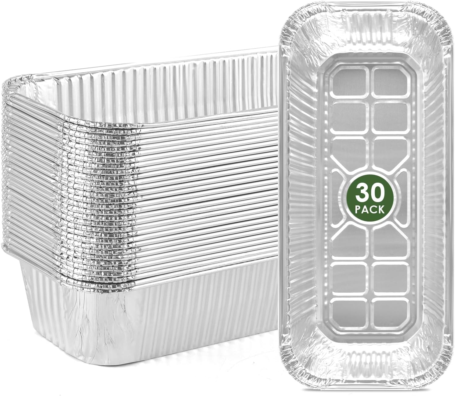 30 Pack 6417 6498 Grease Drip Cup Liners Compatible for Weber SmokeFire EX4 / EX6 / EPX6, Genesis II 400/600, Summit 400/600 Series, Disposable Aluminum Grill Drip Pan Liner for BBQ,Grilling,Oven