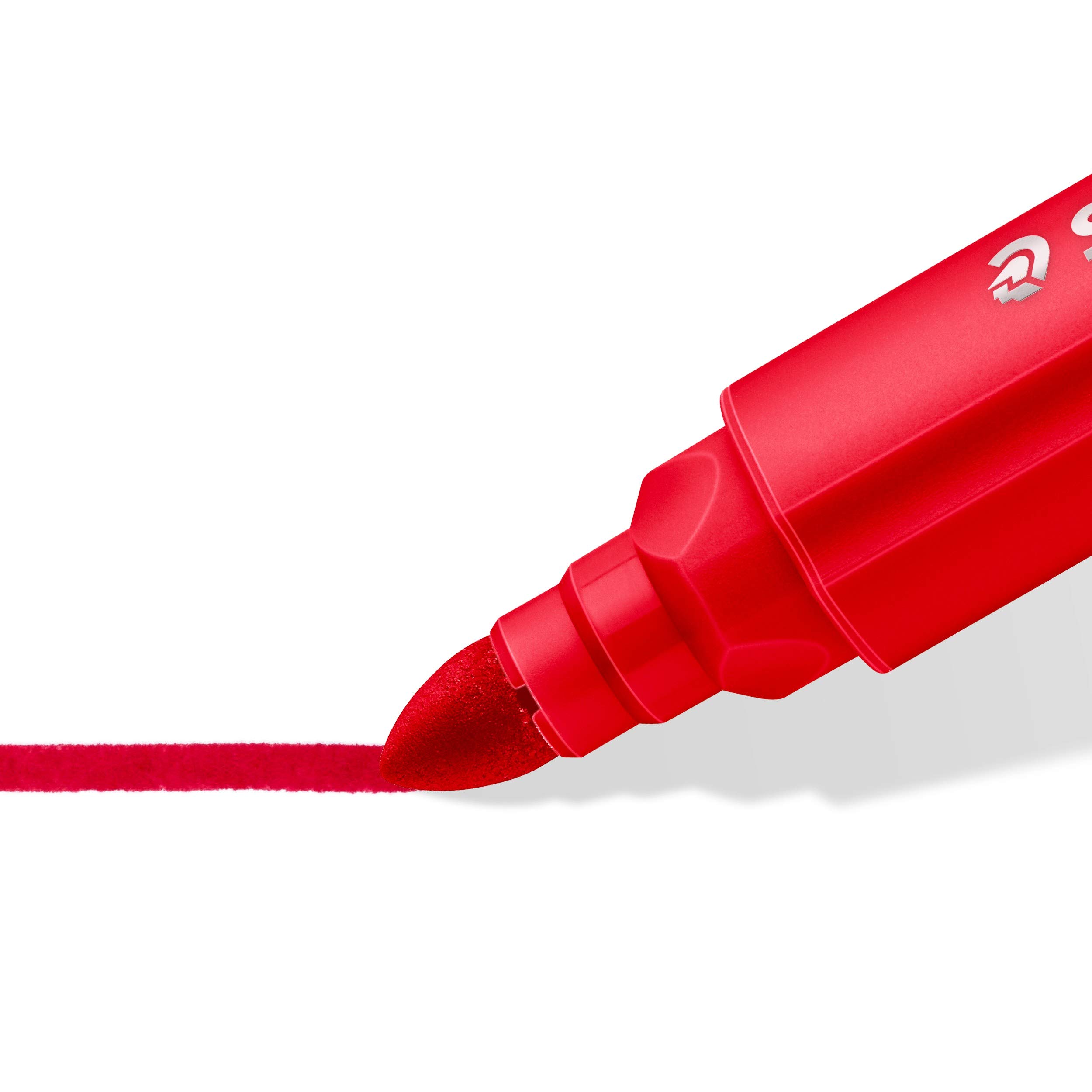 STAEDTLER Noris jumbo 328-B Filzstifte – 48 Stück, 12 Farben | Dreikantiger Fasermaler, ergonomisch, 3,0 mm – für Kinder – Art.-Nr. 328-B KP48